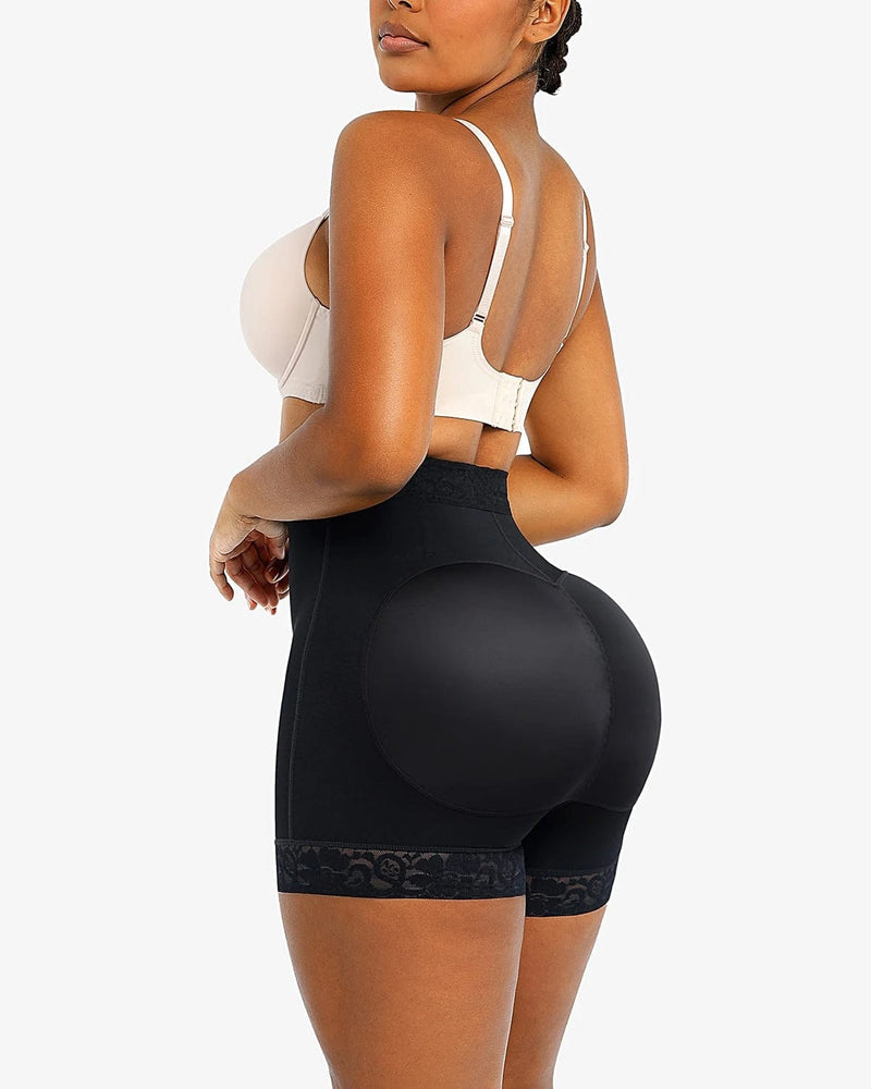 Short Modelador com Renda e Estrutura Feita para Realce do Bumbum - moupesmoda®