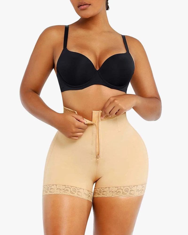 Short Modelador com Renda e Estrutura Feita para Realce do Bumbum - moupesmoda®